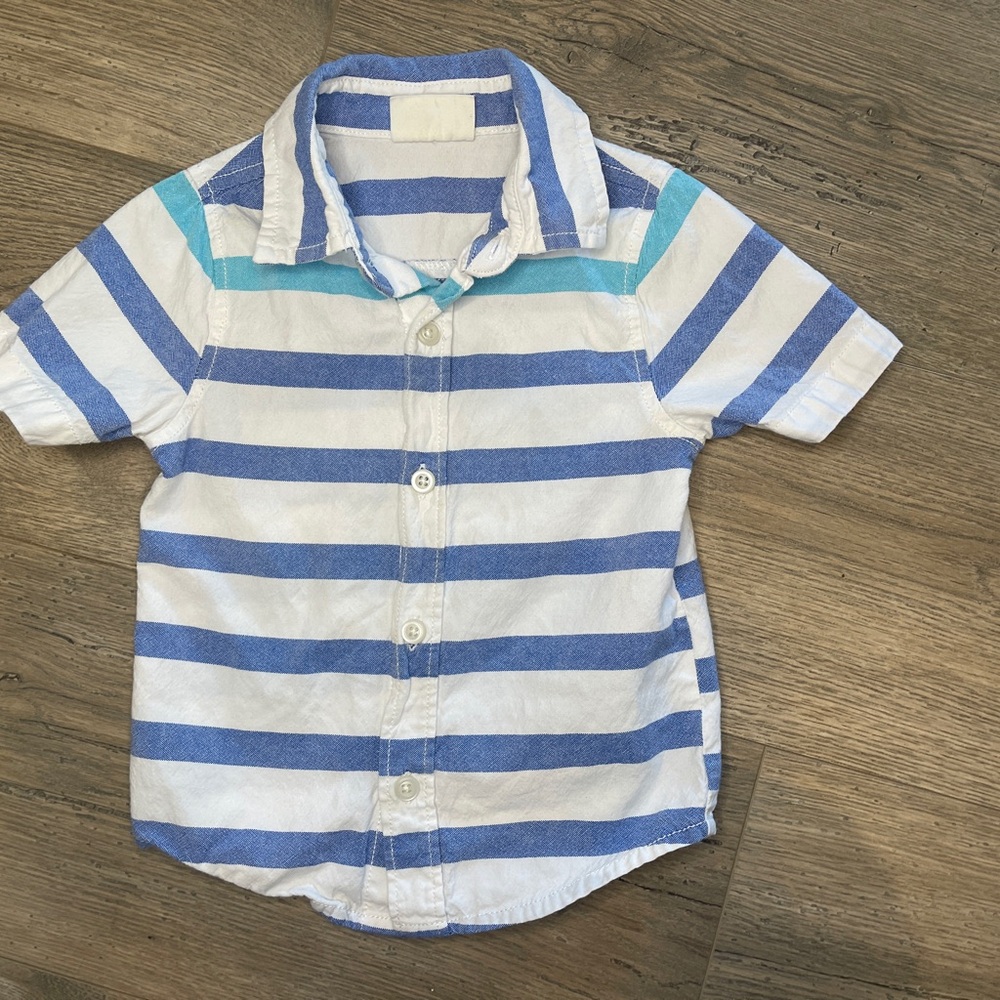 Crazy 8 button up top 18-24 months